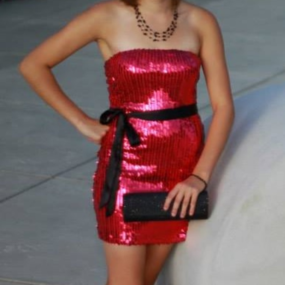 Hot pink, sexy homecoming dress